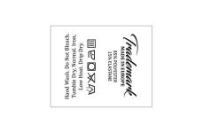 Wäscheetiketten mit Pflegesymbolen Model TC-M334