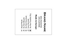 Wäscheetiketten mit Pflegesymbolen Model TC-M39