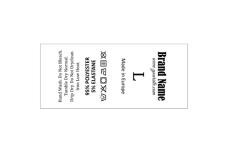 Wäscheetiketten mit Pflegesymbolen Model TC-M42