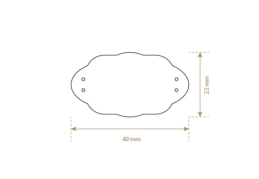 Lederetikett aus Echt-Leder Model EP-M13