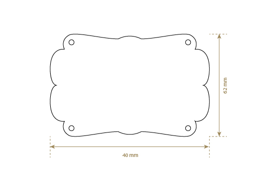 Kunstleder Etiketten Model EP-M142