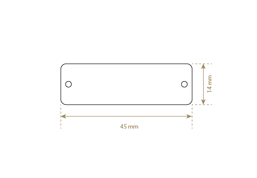 Kunstleder Etiketten Model EP-M162