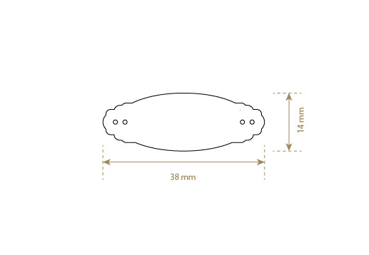 Lederlabel aus Echt-Leder Model EP-M2