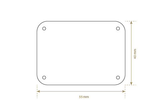 Lederetikett aus Echt-Leder Model EP-M23