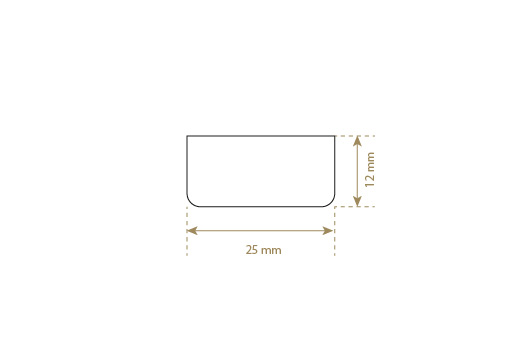 Leder-Etikett aus Echt-Leder Model EP-M24