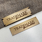 Lederlabel aus Echt-Leder Model EP-M34