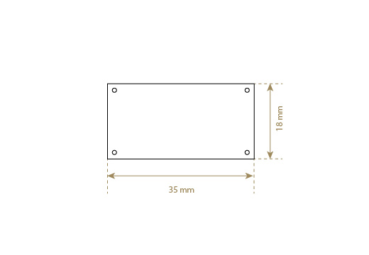 Lederetikett aus Echt-Leder Model EP-M44