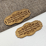 Lederlabel aus Echt-Leder Model EP-M5