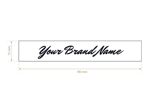Bedrucktes Textiletikett Long Style Model TL-M6