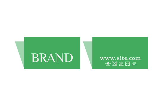 Gewebtes Textiletikett Whim Style Model WL-M41